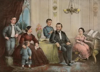 Le général Grant et sa famille - Dédié avec respect au peuple des États-Unis