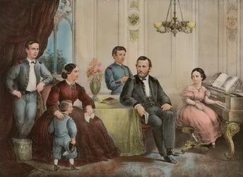 Le général Grant et sa famille