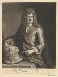 Portrait de Grinling Gibbons, 1690