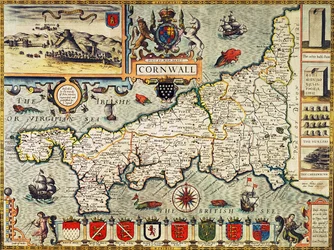 Carte de Cornouailles du 