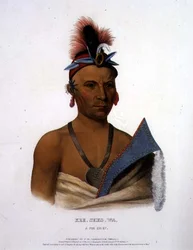 Kee-Shes-Wa, un chef Fox, publié par F.O.W. Greenough