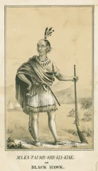 Ma Ka-Tai-Me-She-Kia-Kiak ou Black Hawk, 1840