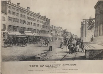 Vue de Chesnut Street, Philadelphie