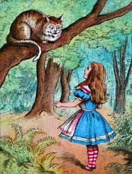 Alice et le Chat du Cheshire, vers 1910