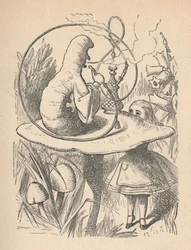 Alice et la chenille, 1889