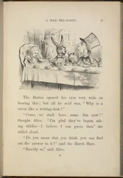 Alice à la fête du thé du Chapelier Fou