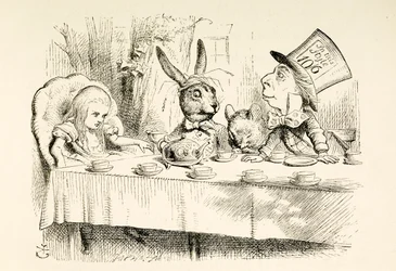 Alice à la fête du thé du Chapelier Fou