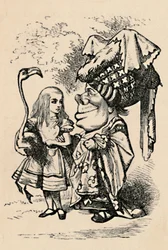 Alice portant la cigogne et parlant à la duchesse, 1889