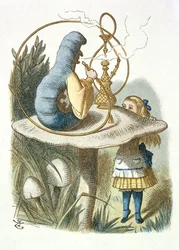 Alice rencontre la chenille bleue