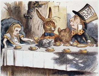 Alice prend les «» chez les fous»»» - dans «Les Aventures d
