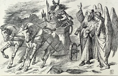 Caricature de Punch intitulée L