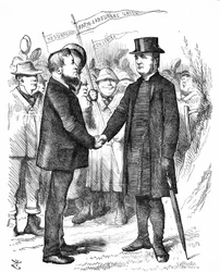 Joseph Arch (1826-1919) syndicaliste, homme politique et ouvrier agricole anglais. Fondateur de l