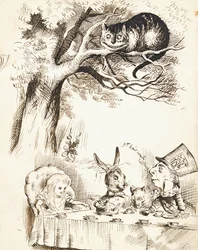 Scène de la fête du Chapelier Fou, vers 1865