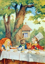 Le thé du Chapelier fou, illustration de 