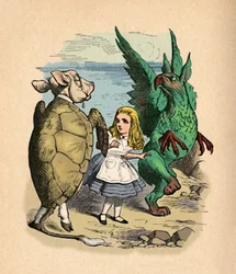 La Fausse Tortue, Alice et Le Griffon, 1889