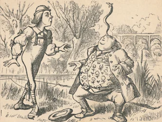 Le jeune homme et son père, qui équilibre un poisson sur son nez