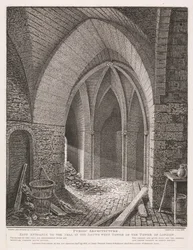 Entrée est de la cellule dans la tour sud-ouest de la tour de Londres