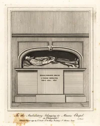 Monument à Richard Fishbourne Mercer, mort en 1625, dans l