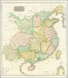 Carte de la Chine en 1815