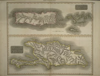 Porto Rico et Îles Vierges : Haïti, Hispaniola ou Saint-Domingue, 1817