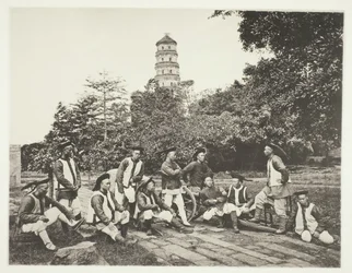 Soldats tartares, vers 1868