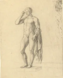 Figure masculine nue (classique) montrant le côté gauche (?)