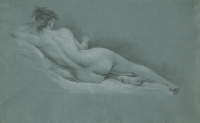 Nu allongé, vue de dos