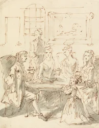 Scène de conversation