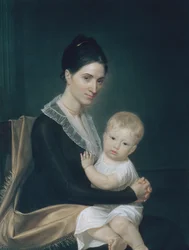 Mme Marinus Willett et son fils Marinus Jr., vers 1802