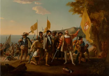 Le débarquement de Colomb, seconde moitié du 19ème siècle