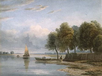 Vue de la Tamise à Millbank