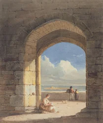 Une arche à Holy Island, Northumberland, 1809