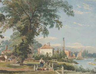 Sur la Tamise à Hammersmith, vers 1836