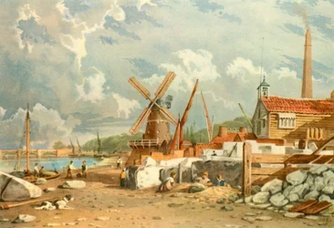 Randalls Flint Mill, Nine Elms, Battersea