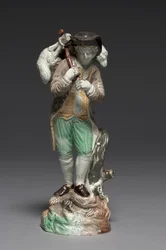 La brebis égarée, fabriqué par la manufacture de Staffordshire, vers 1770