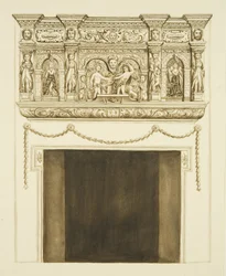 Cheminée chez M. Willis du côté de St Augustine