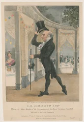 C H Simpson Esquire, maître de cérémonie aux jardins royaux de Vauxhall