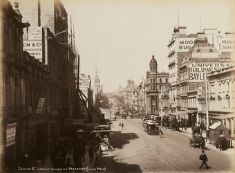 Rue Collins, Melbourne, c.1880