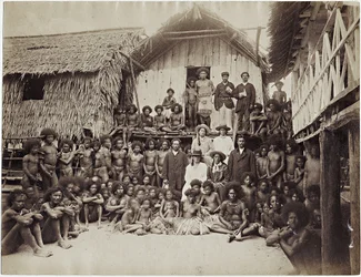 Maison de mission Parimata, Aroma, Nouvelle-Guinée, 1885