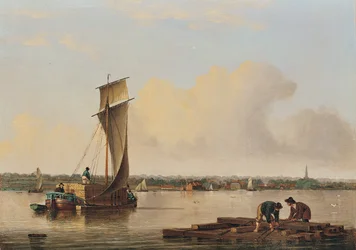 Un Keel sur le Humber, fin des années 1820