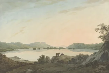 Le lac Windemere depuis Calgarth avec Belle Isle