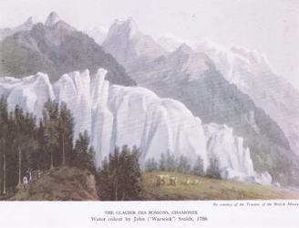 Le Glacier des Bossons, Chamonix, de British Adventure publié par Collins, 1947