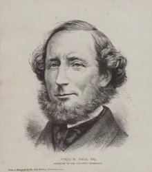 Cyrus West Field, financier américain impliqué dans la pose du premier câble télégraphique transatlantique en 1858