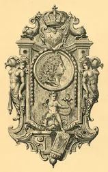 Plaque de clé en acier, début du 18e siècle, 1881