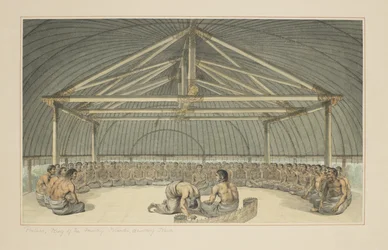 7: Poulaho, roi des Îles Amicales, buvant du Kava, d