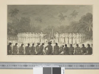 F.6 Une danse nocturne par des femmes à Hapaee, vers 1773-84