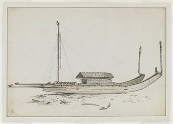[Dessin complet] Une double pirogue de voyage d