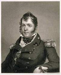 Commodore Oliver Hazard Perry (1785-1819), gravé par William G. Jackman