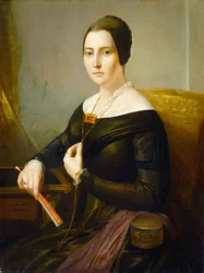 Elizabeth Oakes Prince Smith (Mme Seba Smith), vers 1845 (huile sur toile)