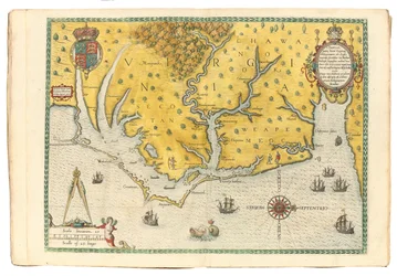 Carte de Virginie montrant l